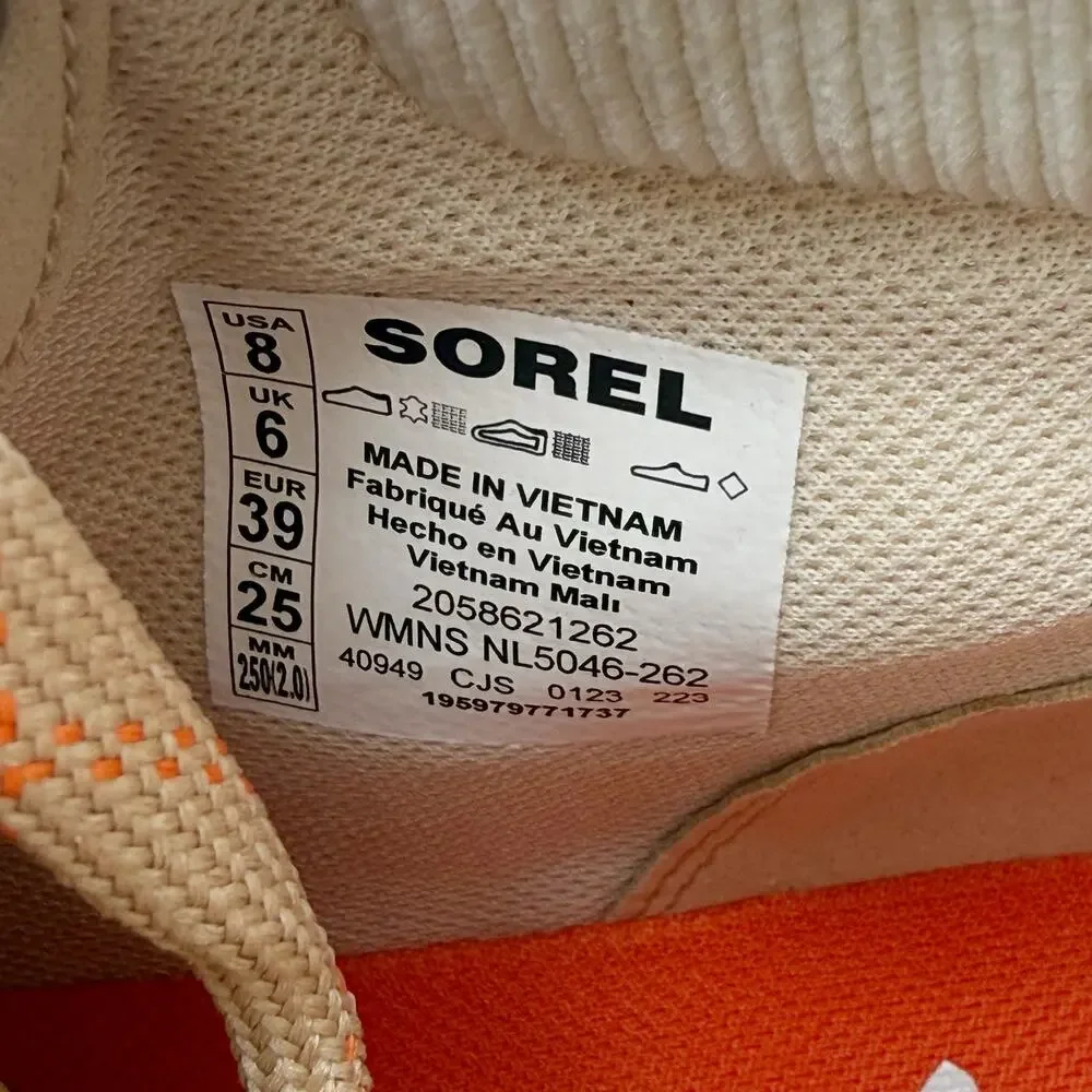 Sorel Womens ONA 503 Hiking Shoes Size 8 Tan Multicolor Suede Waterproof NIB